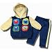 Sesame Street "Friends" 2 piece jogging suit in Navy/Gold for infants/toddlers - 18 Months
