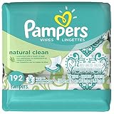 Pampers wipes Natural clean unscented - 192 ct (037000870982)