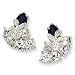 Swarovski Crystal Snowflake Jackie Kennedy Earrings