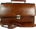 New Mens Visconti medium size Tuscan brown leather business  briefcase organiser bag Style 18074