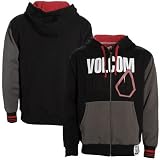 Volcom Stone Black Full Zip Sherpa Hoodie