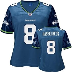 Matt Hasselbeck Navy Reebok Replica Seattle Seahawks Women's Jersey