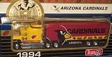 Arizona Cardinals NFL Diecast 1994 Tractor Trailer Football Team Truck White Rose Collectible Car