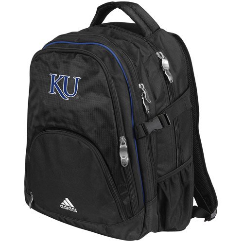 adidas Kansas Jayhawks Black Campus Backpack