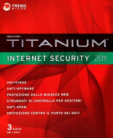 Trend Micro  Titanium Internet Security, 3u, 12Mnth, ITA