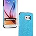 MEKO Galaxy S6 Case, Glitter Bling- Built in Sparkles- Flexible Rubber Case [Scratch Resistant] for Samsung Galaxy S6 - (Blue)