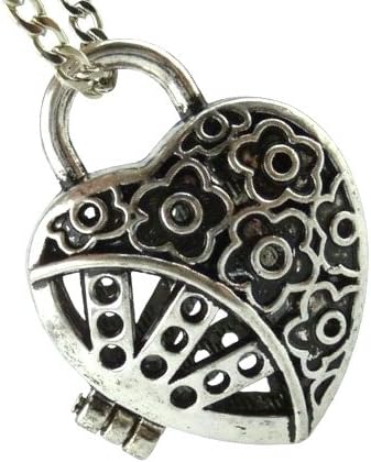 Heart Locket w/ Magnetic Closure &amp; Colorful Diffuser Puffer Balls