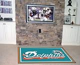 Miami Dolphins 5X8 ft Area Rug Floor/Door Carpet/Mat