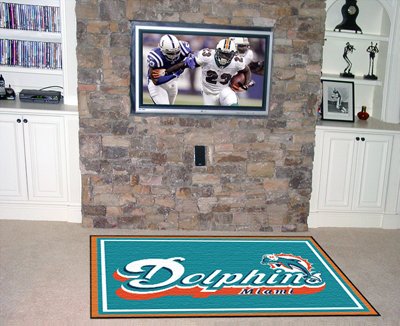 Miami Dolphins 4x6 NFL Area Rug