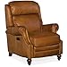 Hooker Furniture Fifer Leather Power Recliner in Saddlebag Coin