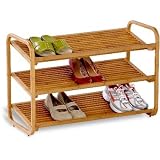 Honey-Can-Do SHO-01599 3-Tier Bamboo Shoe Shelf