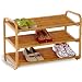 Honey-Can-Do Bamboo 3-Tier Shoe Shelf