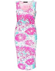 Elastane/Viscose Summer 2014 Floral Print  Dress