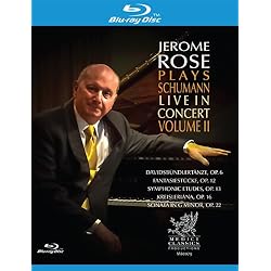 Jerome Rose Plays Schumann Live in Concert II [Blu-ray]