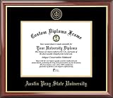 Austin Peay State University Governors - Embossed Seal - Mahogany Gold Trim - Diploma Frame