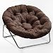 Directions East RA-02CO The Roundabout Chair in Cocoa Microfiber