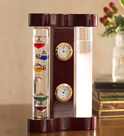 Galileo Weather Station with Storm Glass, Clock and Hygrometer