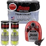 Penn Titanium Tennis Ball 8 Pack w/ FREE Portable Radio and Headphones