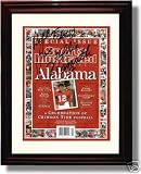 Framed Joe Namath Sports Illustrated Autograph Print - Alabama Football
