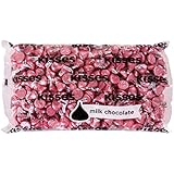 Kisses Milk Chocolate, Pink Foils, 66.7 Ounce