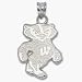 Sporting Goods : Wisconsin Badgers 3/4" "Bucky Badger" Pendant - Sterling Silver Jewelry