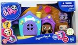 Littlest Pet Shop Puppies Playset w/3 pets & Purple House