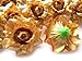 (100) Silk Gold Roses Flower Head - 1.75