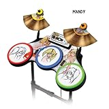Protective skins for Guitar Hero 4 "World Tour" Drum set, fits Xbox 360, PS3, PS2, WII - MANDY