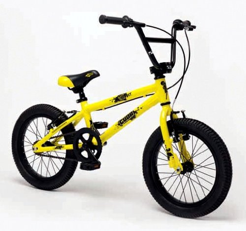 Cuda Dirt Squirt Neon Yellow 16" BMX Bike.