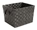 Whitmor  6581-1981-ESPR  Large Woven Strap Tote, Espresso