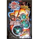 Bakugan Battle Brawlers Starter Pack Series 1 - Green (Ventus) Griffon, Stinglash, and Mystery Marble with 3 Metal Gate Cards