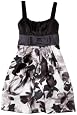 Ruby Rox  Girls 7-16 Color Party Dress,Grey/Black,14