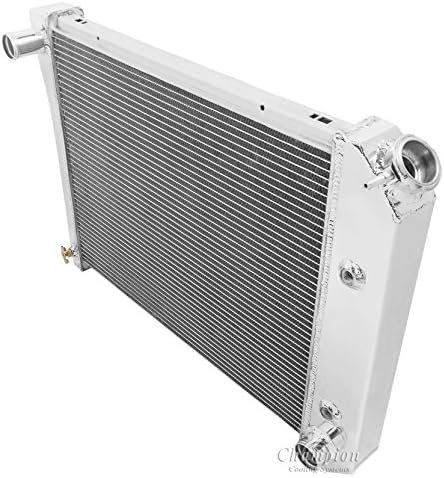 4 Row All Aluminum Replacement Radiator for the 1968-1969 Chevy Nova, Engine Applications: 3.7l 225 V6, 5.0l 307 V8, 5.7l 350 V8, 1970-1971 Chevy Nova, Engine Applications:5.0l 307 V8, 5.7l 350 V8, 4.1l 250 L6, 1972-1979 Chevy Nova, Engine Applications: 4.1l 250 L6, 5.0l 307 V8, 5.7l 350 V8, 4.3l 262 V8, - Manufactured By Champion Cooling Systems, Part Number: MC571