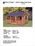 16' X 20' Cottage Shed with Porch Project Plans -Design #61620