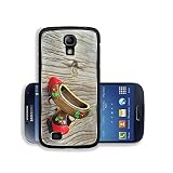 Liili Premium Samsung Galaxy S4 Aluminum Backplate Bumper Snap Case ID: 26036548 Traditional Turkish a Pair of Clog With Atractive Style and Colorful on a wooden table