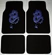 Dragon Blue Front & Rear Carpet Car Truck SUV Floor Mats