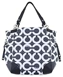 Coach Peyton Canvas Op Art Tote Black White