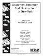 Document Retention And Destruction