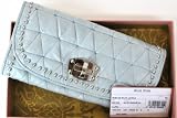 [ミュウミュウ] miumiu スタッズ付 キルティング レザー 長財布