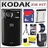 Kodak Zi8 High Definition Pocket Digital Video Camera with SD/ SDHC Slot and 2.5-inch LCD in Black + 8GB Deluxe Accessory Kit