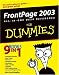 FrontPage 2003 All-in-One Desk Reference For Dummies (For Dummies (Computer Tech))