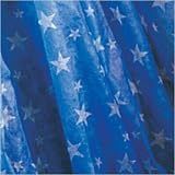 Star Gossamer Streamers 4 in. x 50 Yards Blue/White Stars