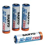 Sanyo NiMH-Akku Mignon AA (2300mAh) 4er Pack