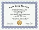 Horse Racing Degree: Custom Gag Diploma Doctorate Certificate (Funny Customized Joke Gift - Novelty Item)