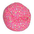 Pink Flowers Jr. Child Juvenile Print Beanbag By Elite Furniture