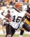 Joshua Cribbs Autographed Running with the Ball 8x10 Photo