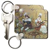 Best Price Florene Vintage - Renaissance Couple Play Music - Key Chains