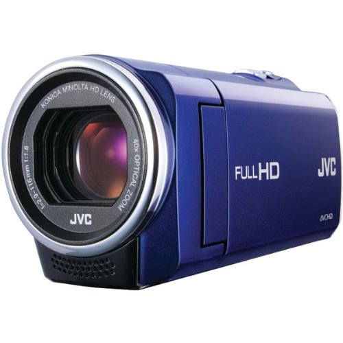 JVC 1.5-Megapixel 1080P High-Definition Everio Digital Video Camera - Blue GZE10AUS JVC 1.5-Megapixel 1080P High-Definition Everio Digital Video Camera - Blue GZE10AUS