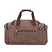 BLUBOON Overnight Bag Canvas Leather Vintage Travel Duffel Bags 18.9