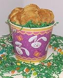 Gourmet Food : Scott's Cakes 1 lb. Snicker Doodle Cookies in a Purple Bunny Pail